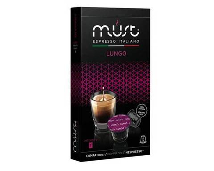 Кофе в капсулах Must Lungo, 10 капсул для кофемашин Nespresso (Маст)