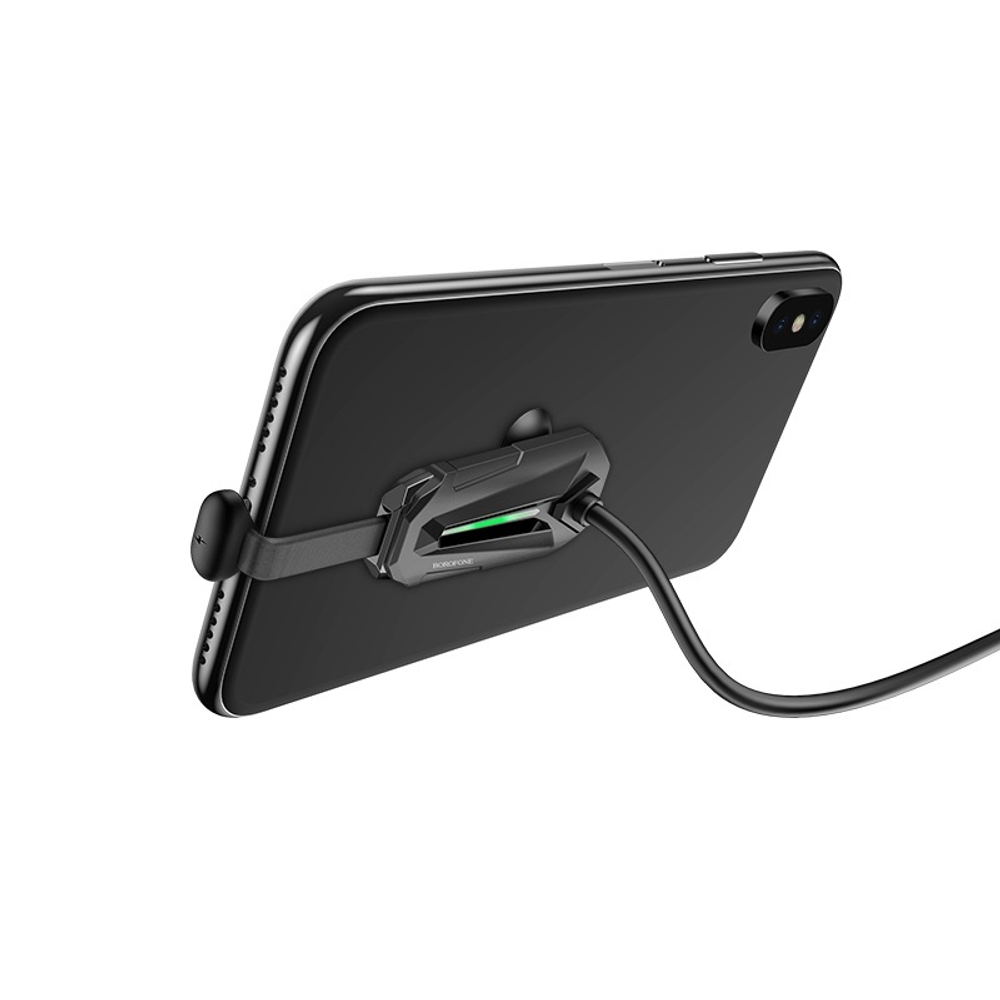Кабель Borofone BU9 Unreal gaming USB/Lightning 1.2m (черный)