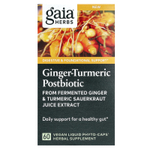 Gaia Herbs, Постбиотик с имбирем и куркумой, 60 веганских жидких фитокапсул (0,6 г в каждой капсуле)