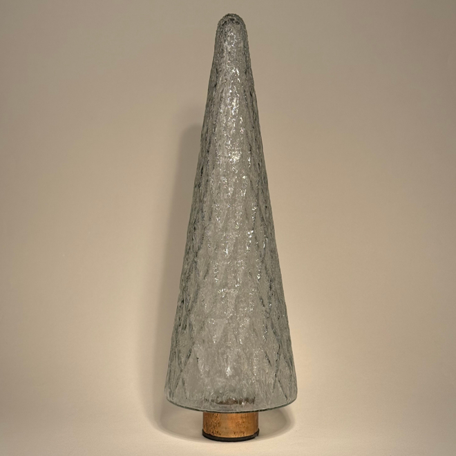 Декор Елка 39*14*14см, стекло, прозрачная