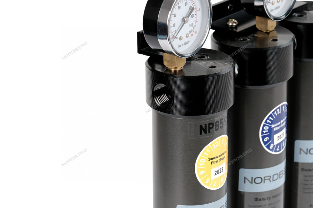 Фильтр-группа трехступенчатая до 0,01 мкм