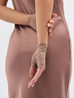 Митенки женские 0611-14 коричневый