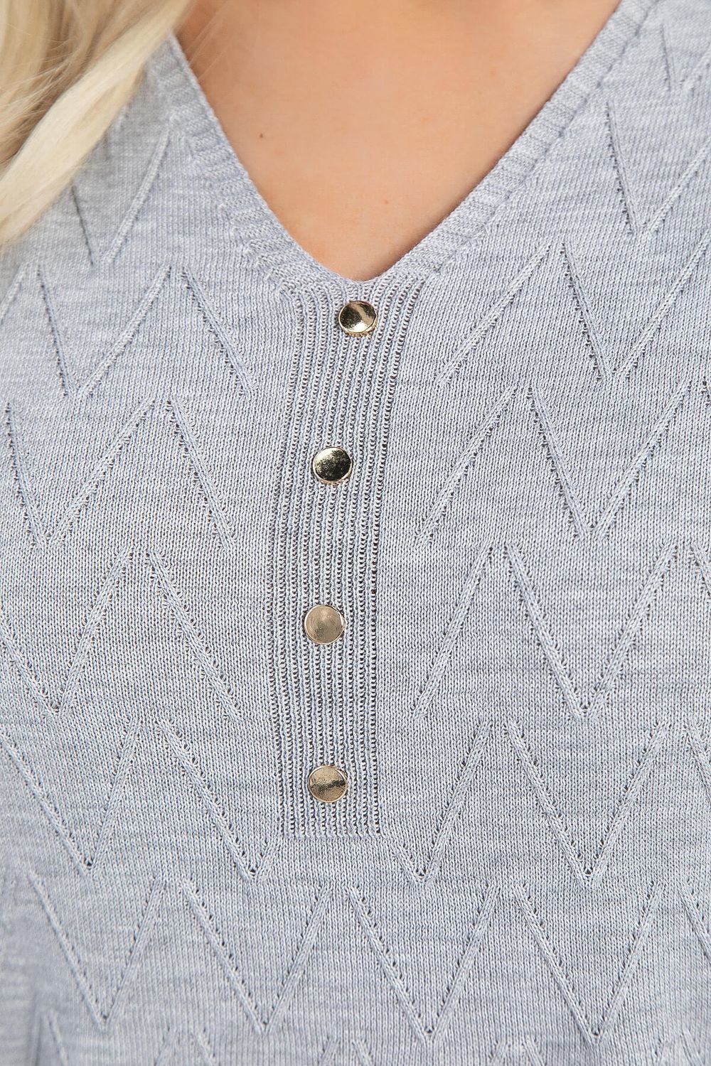 Блуза Капель (светло-серая) Б12837-18М LT Collection