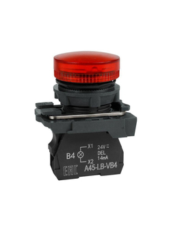 Лампа сигнальная OptiSignal D22 C5-L-M4 красн. пластик 230-240VAC XB5AVM4 КЭАЗ 332190
