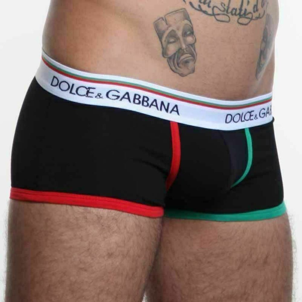 Мужские трусы хипсы черные Dolce Gabbanna Milano Boxer Black