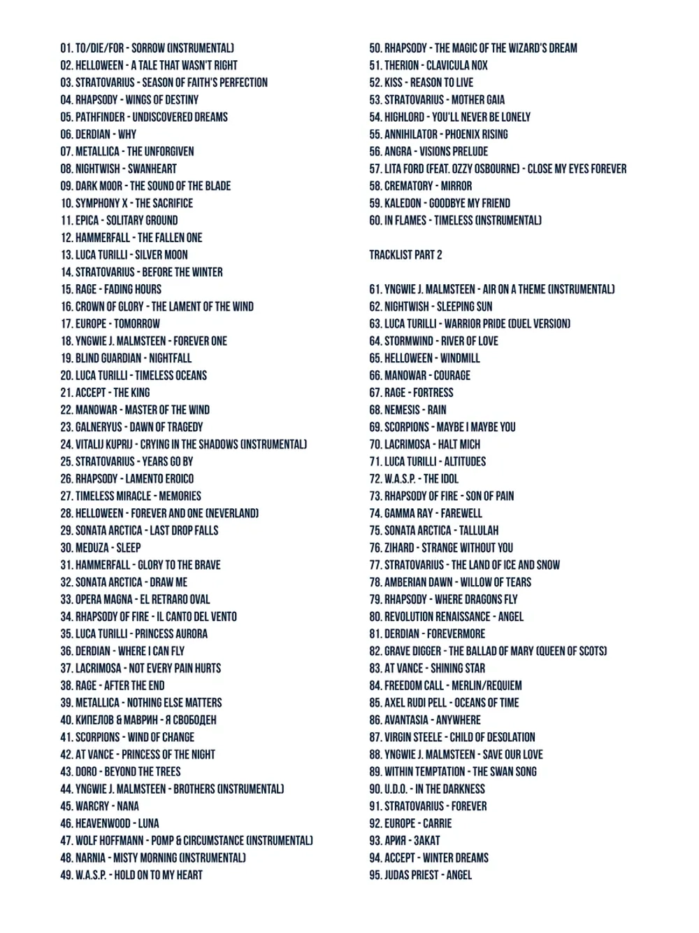 500 Best Metal Ballads (MP3-USB)