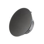 Вытяжной тонкий вентилятор для ванн ММ-Р 06 стекло круглый 90 м³/час с обратным клапаном темно серый