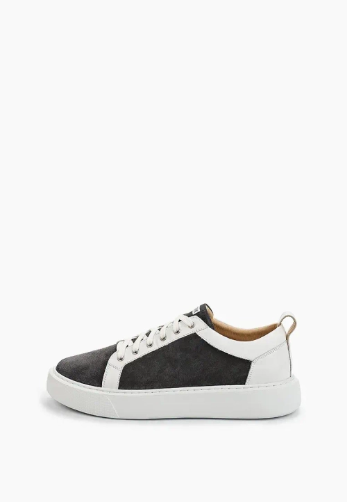 Кеды мужские, basic, арт. 101-5, серый замш