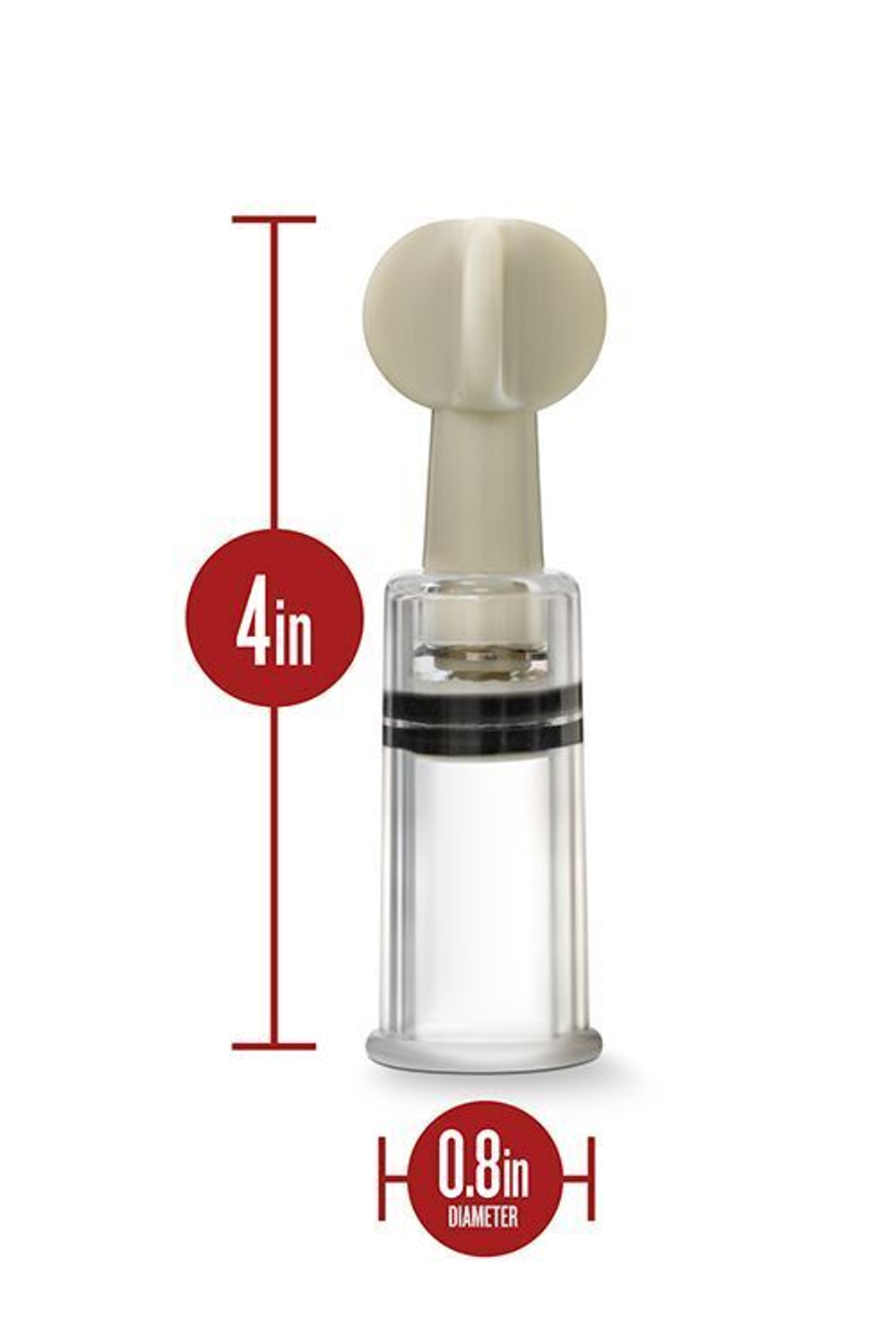 Набор из 3 вакуумных стимуляторов CLIT AND NIPPLE TWIST SUCKERS (Цвет: прозрачный)