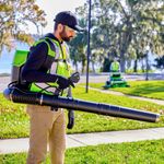 Воздуходув аккумуляторный, ранцевый Greenworks GD82BP2 Арт. 2408307, 82V, бесщеточный, без АКБ и ЗУ