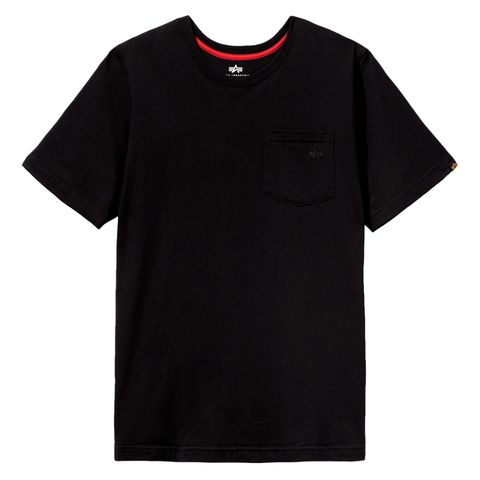 Футболка Alpha Industries Small Logo Pocket Tee Black (Черная)