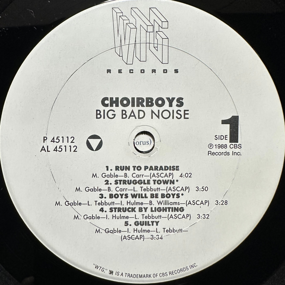 Choirboys - Big Bad Noise (США 1988г.)
