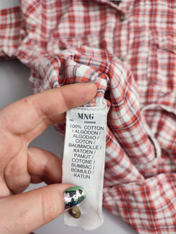 Рубашка Mango  в клетку 42 размер