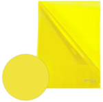 Папка-уголок А4 0,10мм желтая (BRAUBERG)