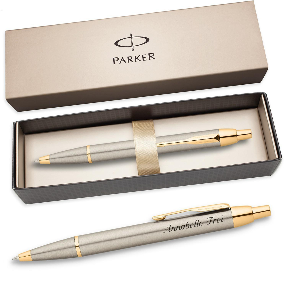 Шариковая ручка Parker IM Metal K223 Brushed Metal GT