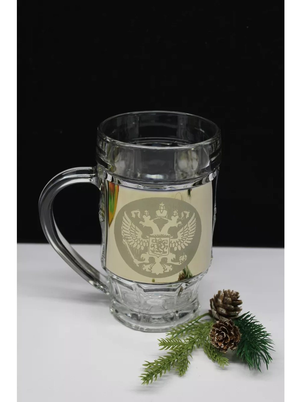 Кружка пивная "Герб" 1шт 500мл