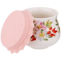 БАНОЧКА С СИЛИКОНОВОЙ КРЫШКОЙ LEFARD "ШИПОВНИК" 180 МЛ (КОР=72ШТ.)