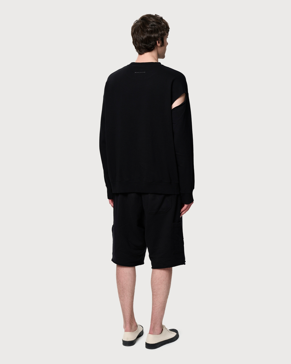MM6 MAISON MARGIELA СВИТШОТ-ТРАНСФОРМЕР МУЖСКОЙ С ЛОГОТИПОМ БРЕНДА
