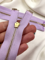 Молния лавандовая (фиолетовая) золото матовый жемчуг