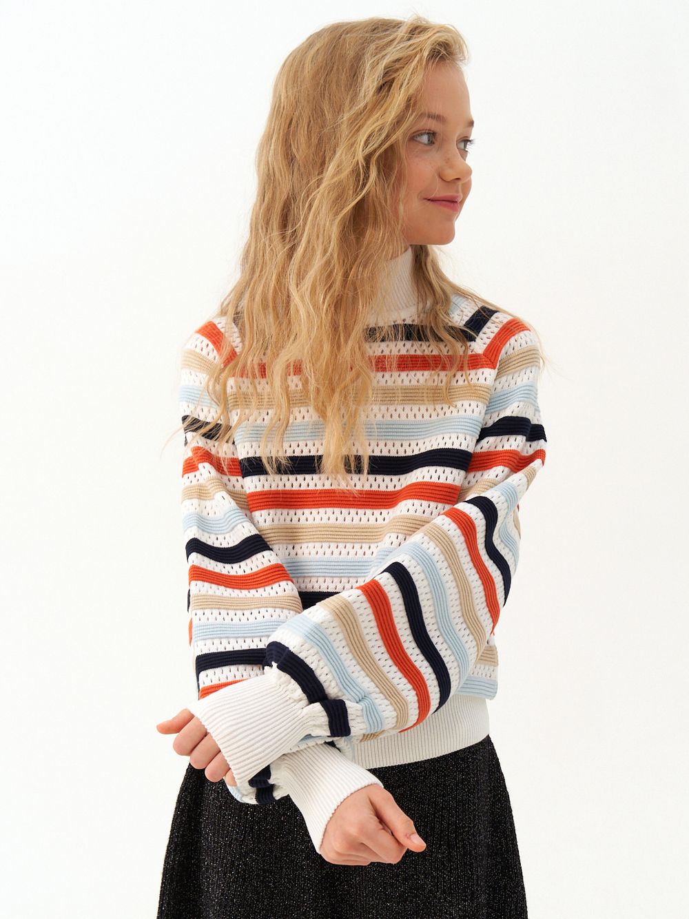 Джемпер для девочки AT1215 мультиколлор