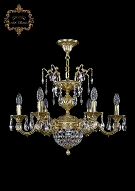 Подвесная люстра Art Classic 31.27.6.CK175SP.175GL.G.Sp