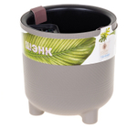 Кашпо ШЭНК 3,6л D180мм H=185мм вставка и автополив, с индикатором уровня воды, на ножках