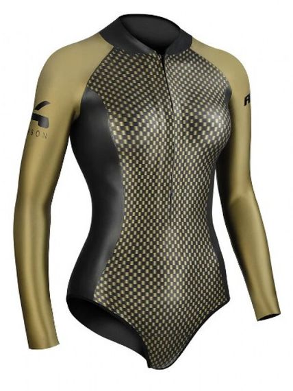 Гидрокостюм женский C4 Carbon Aurea Springsuit с рукавами 2 мм