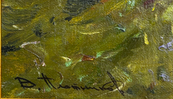 Плотников В.В. Дорога в Некрасово. Холст, Масло. Кострома. 2023г. Размер холста 35х45 см.