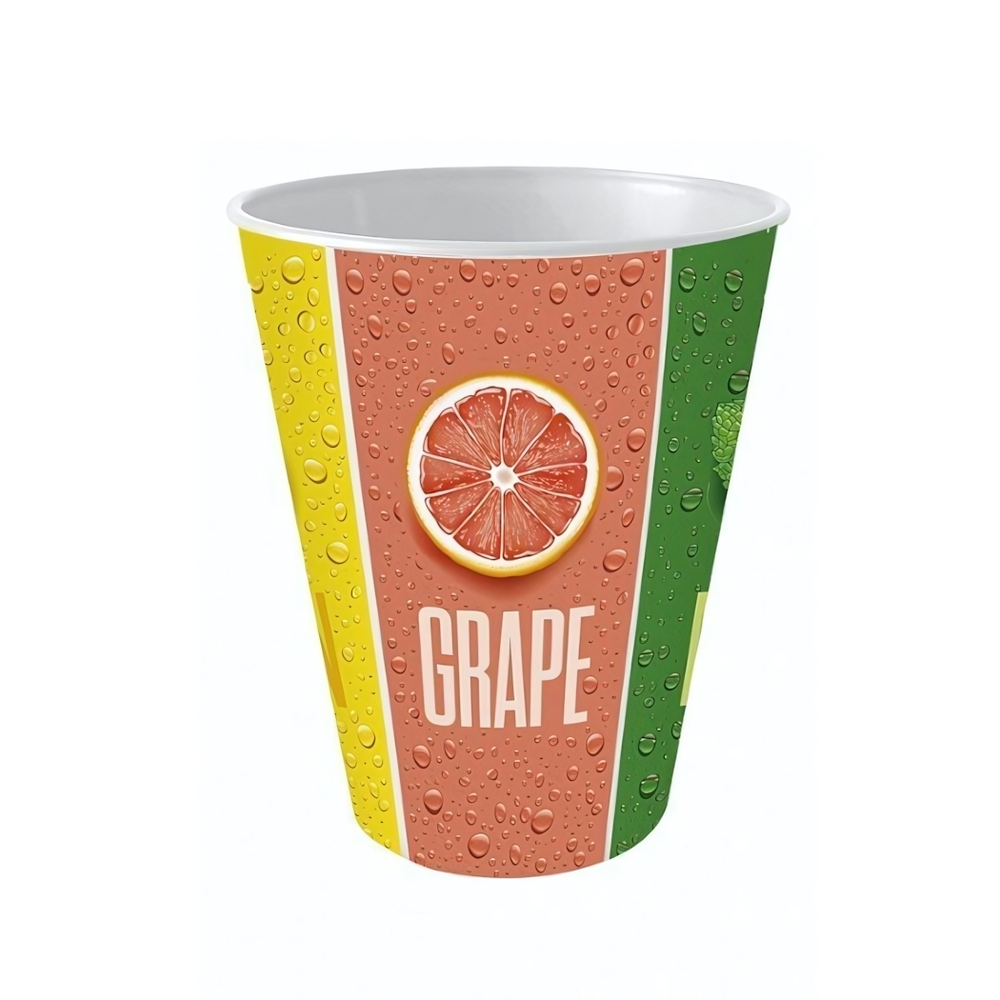 Комплект стаканов "IZI-GO" 420 мл 3 шт.с декором (белый)