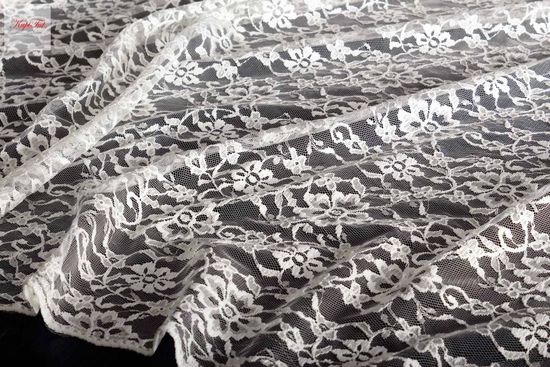 Тюль-Арка Люси, гипюр жаккардовый (белый)