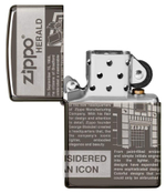 Зажигалка Black Ice® Newsprint Design ZIPPO 49049