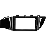 Комплект рамки с разъёмами 9" KIA Rio 4 2017-2020 без отверстия под кнопку (A) - Car-Smart 7120BKA