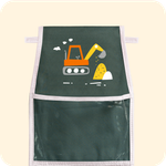 Кармашки для детского сада на липучке. Экскаватор