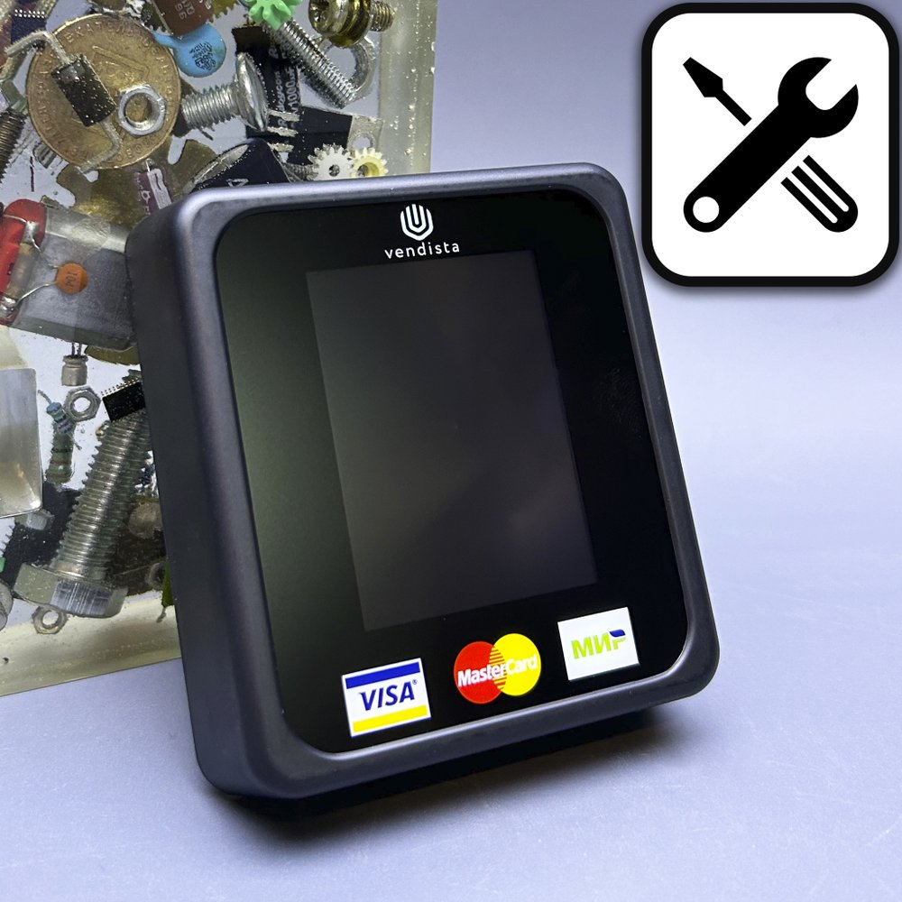 Терминал Vendista Pulse 2.5 для бесконтактной оплаты картой, с установкой