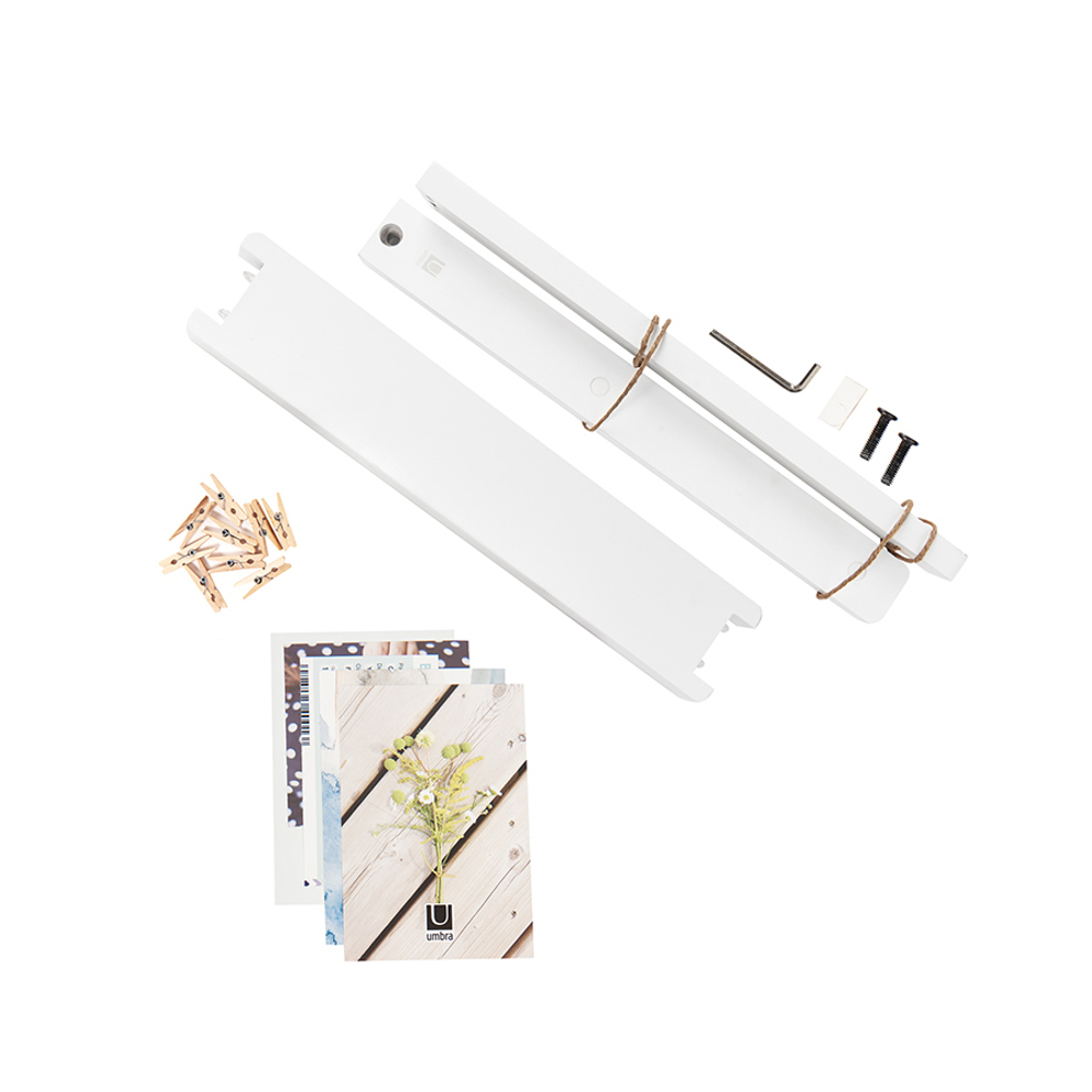 Панно для фотографий настольное hangit белое