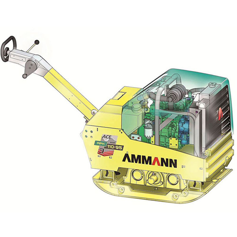 Виброплита дизельная Ammann APH 110-95 (Kubota D1105 / 830 кг) эл/старт, 950 мм