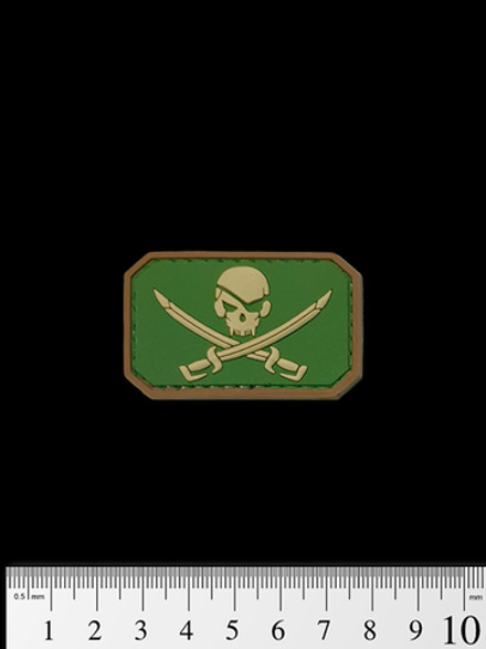 Шеврон Роджер PVC 3x5 см. Олива