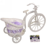 Кашпо для цветов «Велосипед» 27*12см плетеное, карета ДоброСад