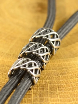 Бусина «Витая» из нержавеющей стали