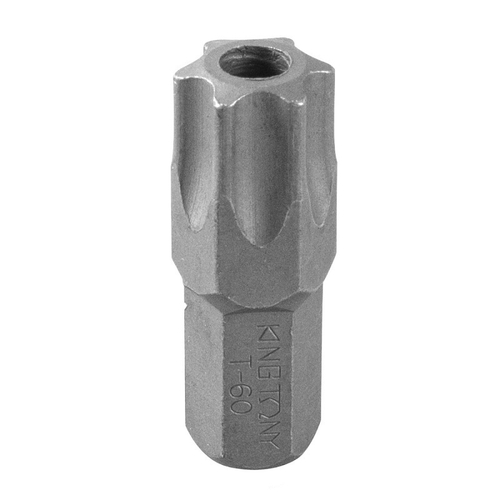 KING TONY (163660U) Вставка (бита) торцевая 10 мм, L = 36 мм, TORX с отверстием, T60