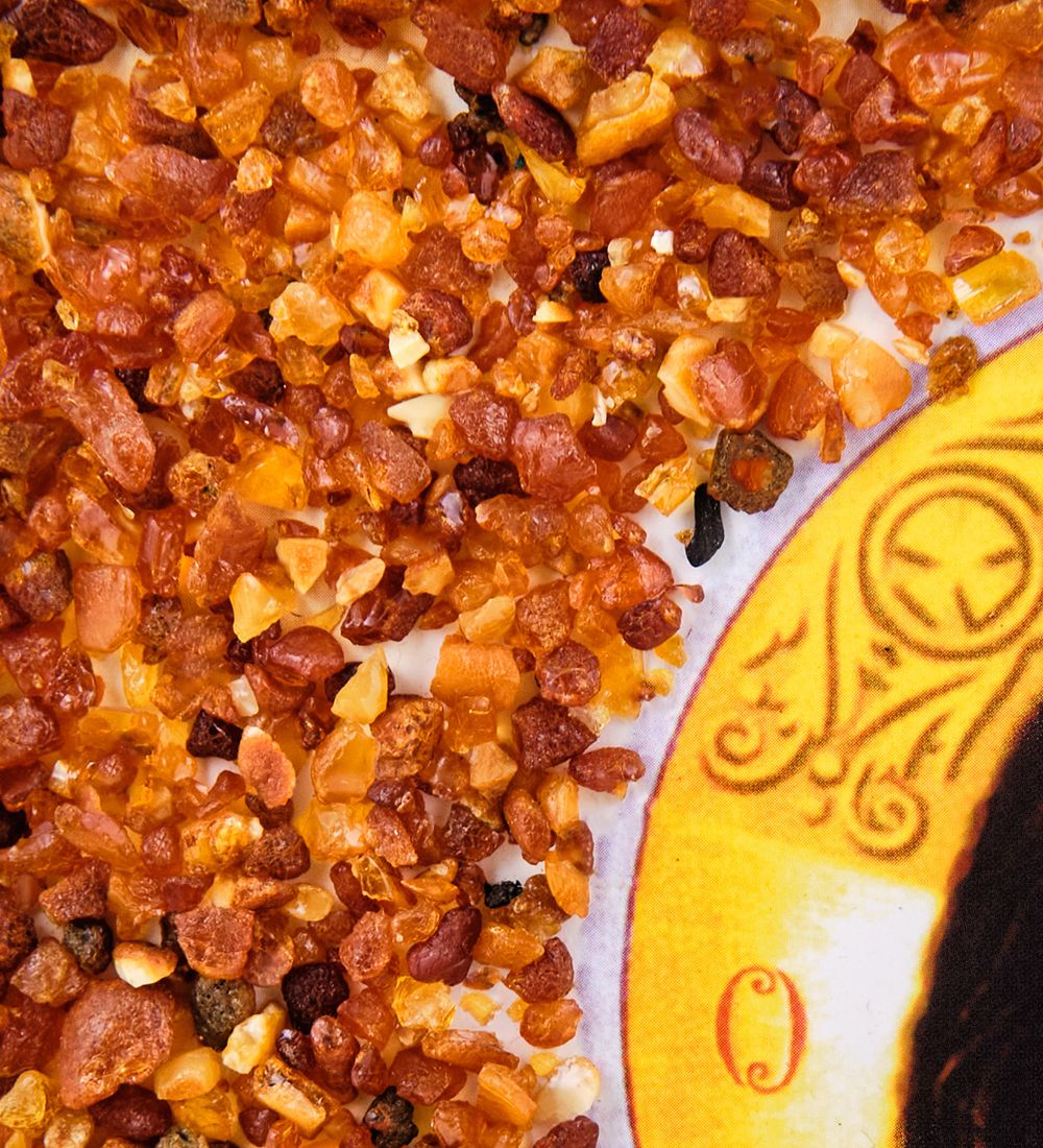 AMB-51/ 2 Икона «Иисус Христос» (с янтарной крошкой) дер.рамка 21х30