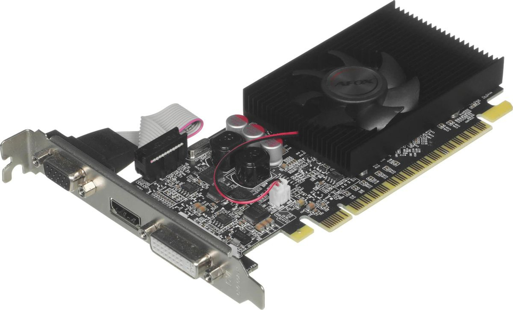 Видеокарта AFOX NVIDIA  GeForce GT 610 AF610-2048D3L5-V3 2ГБ GDDR3, Low Profile,  Ret