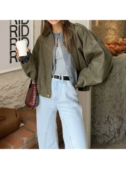 Куртка-бомбер оверсайз