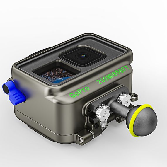 Алюминиевый подводный бокс Sea Frogs 200M для GoPro 13/12/11/10/9