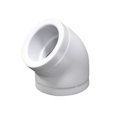 Отвод 45° Fusitek - 110 (для полипропиленовых труб под пайку, цвет белый)
