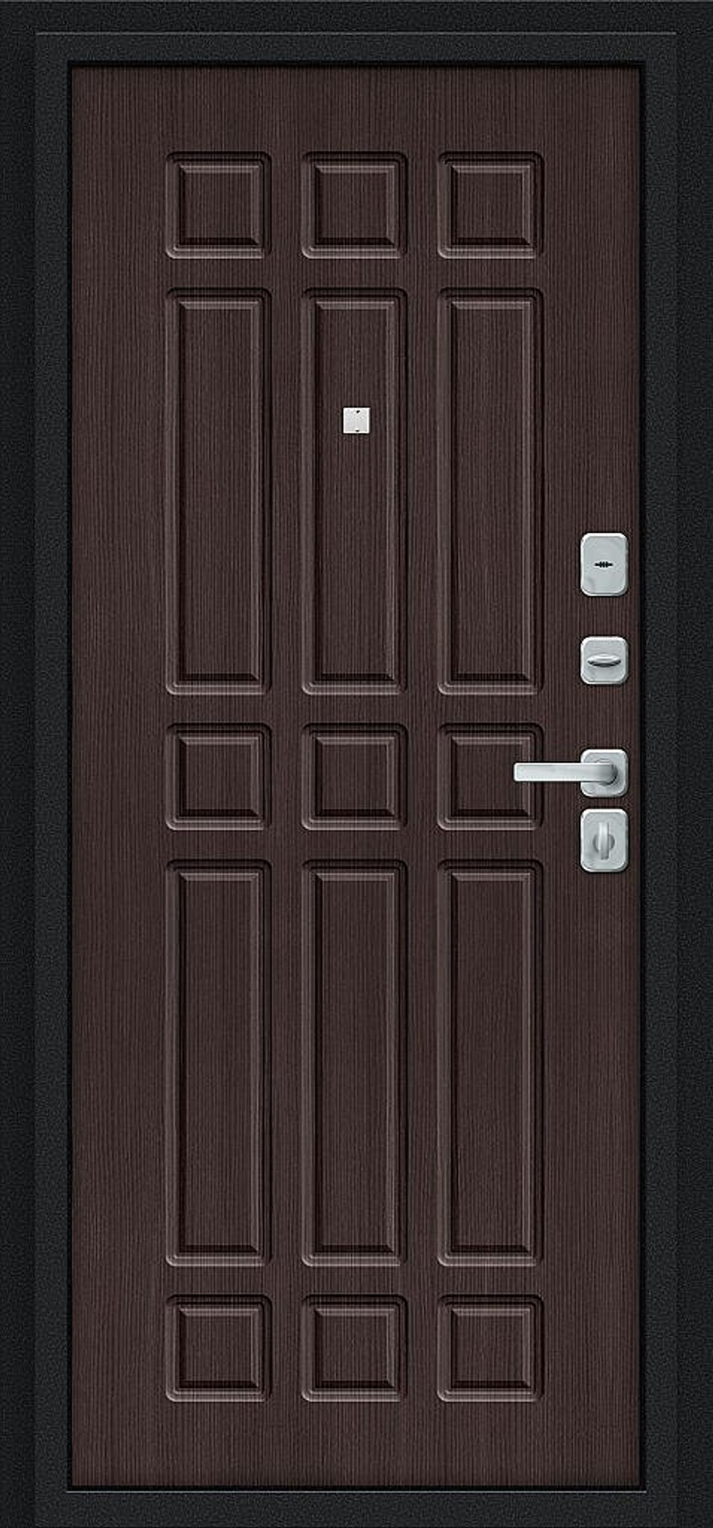 Мило МФ/BChrome Букле черное/Wenge Melinga 205*96 правое