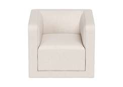 Кресло Cube (молочный, рогожка)