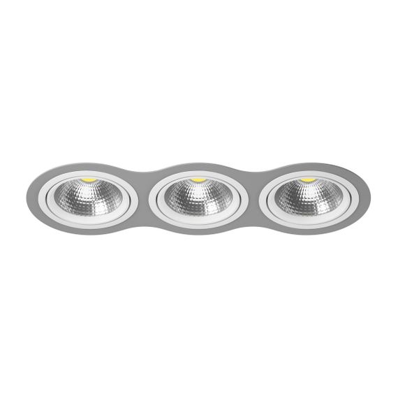 Комплект из светильника и рамки Lightstar Intero 111 (217939+217906+217906+217906) i939060606