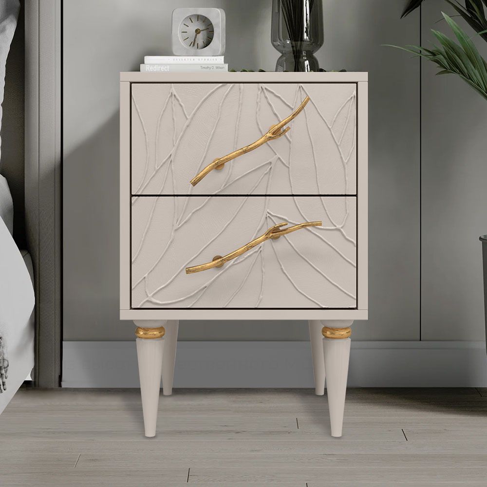 Тумба Арт Колор leaves Классик Голд Серый агат