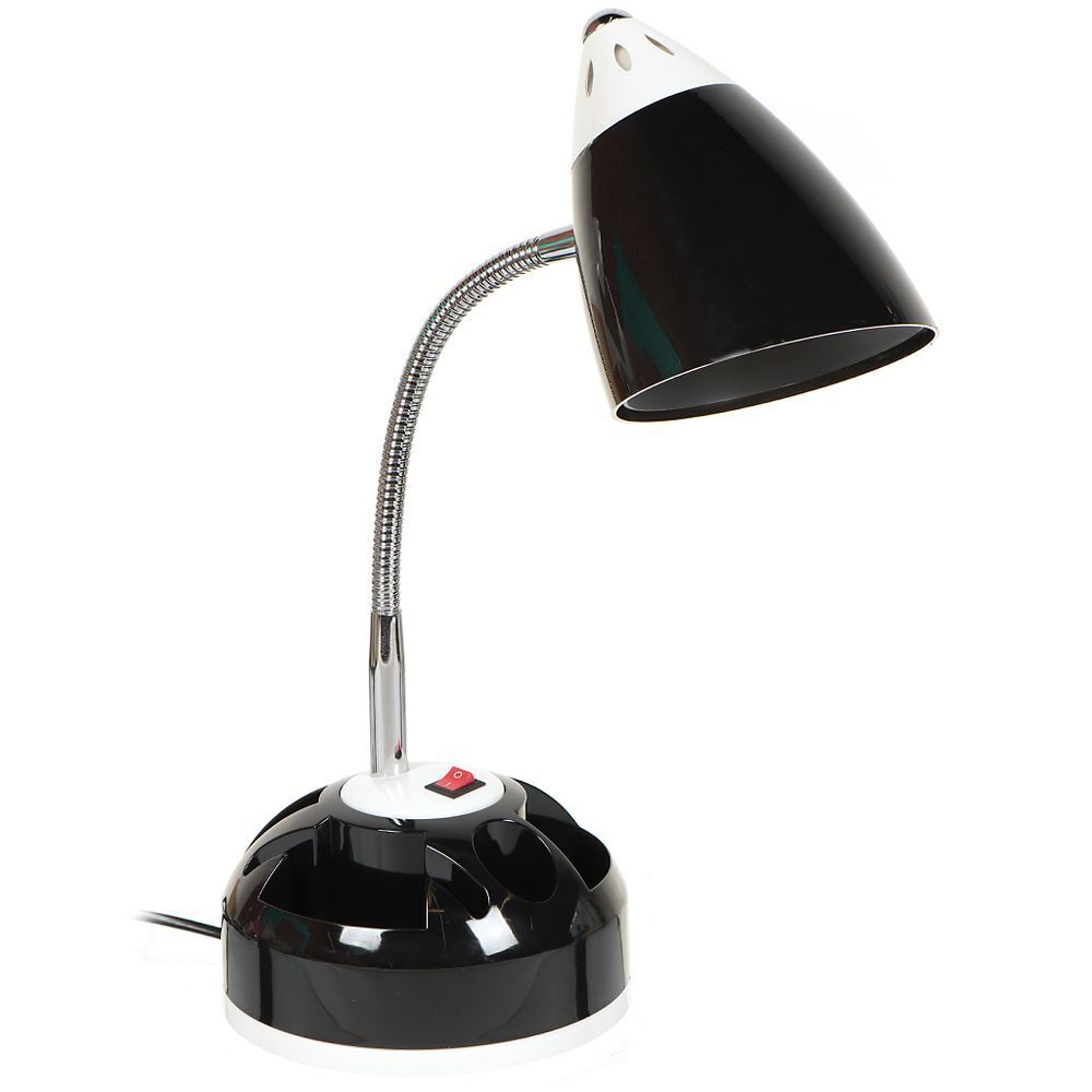 Светильник настольный с пеналом, E27, 40 Вт, черный, SPE17156-17H